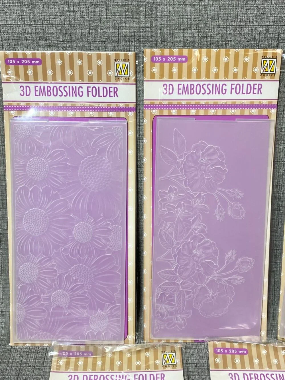 NIP Crafter's Embossing Folders Lot of 5